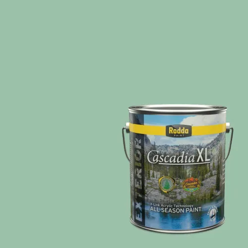 Vista 168 de Rodda Paint CASCADIA XL - Pintura satinada e imprimación para exteriores en uno, cuarto de galón, Aimee