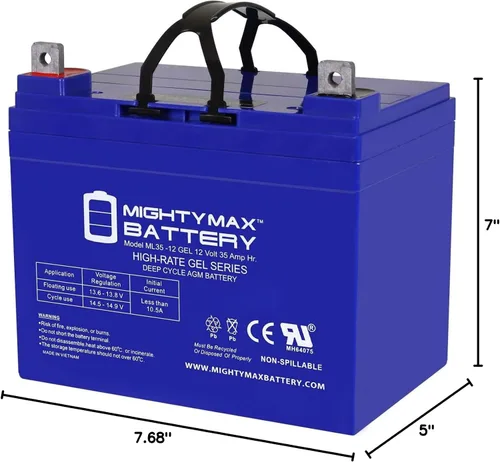 Vista 9 de Mighty Max Battery Batería de repuesto de gel NB de 12V 35AH compatible con Scag Power Equipment STG-Series