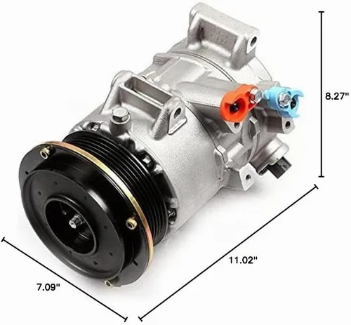 Vista 9 de Compresor de CA ECCPP con embrague para Toyota RAV4 2.4L 2006-2008