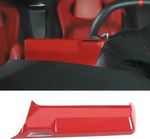 Vista 6 de Cubierta trasera de pantalla de navegación de consola central compatible con Chevrolet Corvette C8 Stingray 2020-2024, accesorios de cubierta