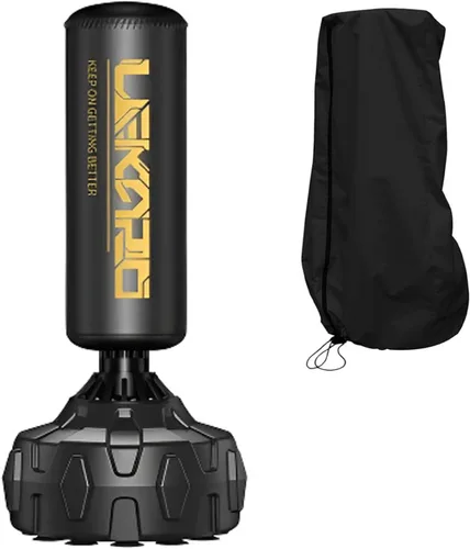 Vista 5 de HEVSTIL Funda para saco de boxeo de pie libre impermeable, funda de bolsa de boxeo de pie, bolsa de boxeo ajustable gruesa para saco de boxeo, funda