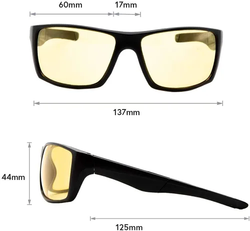 Vista 5 de VITENZI gafas de sol de conducción visión nocturna gafas de sol envolventes alrededor de deportes Palermo