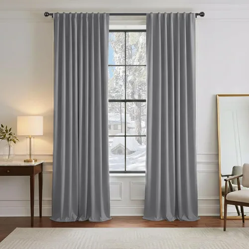 Vista 16 de PONY DANCE Cortinas cortas con aislamiento térmico para ventana pequeña, para guardería, baño, cocina, lavandería, caravana, sótano, 29 pulgadas