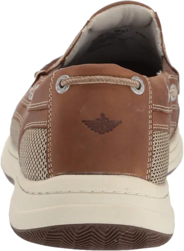 Vista 3 de Dockers Tiller Boat Shoe para hombre, gris topo