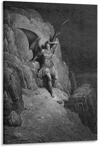 Vista 19 de 20 obras maestras por Gustave Dore - Póster artístico de Adán y Eva expulsados del Edén y arte de pared, póster moderno para decoración