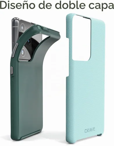 Vista 4 de Crave Dual Guard for Samsung Galaxy S21 Ultra Case - Aqua Aguamarina