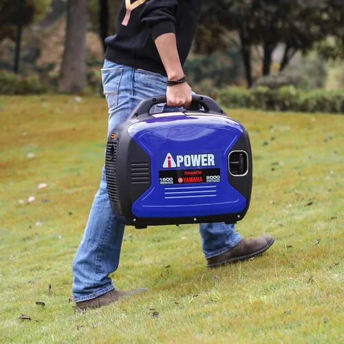 Vista 3 de A-iPower generador inversor portátil, de 2000W ultra silencioso con motor Yamaha, listo para RV, compatible con EPA, ultra ligero para uso