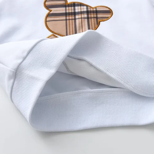 Vista 10 de Ropa de bebé niño niño manga larga con estampado de oso + pantalones deportivos