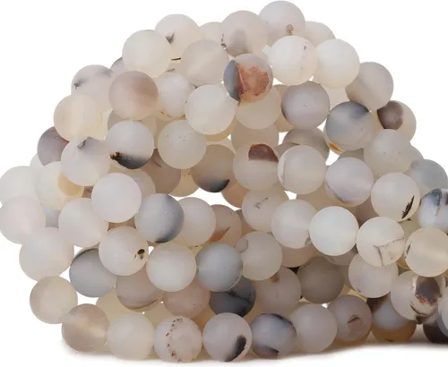 Vista 41 de Cuentas redondas sueltas de ágata estilo antiguo vena de dragón de 6mm, cuentas para diseño de joyas, 60 cuentas Ágata de vena de dragón