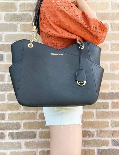 Vista 2 de Michael Kors - Bolso tote Jet Set Travel grande con cadena para el hombro