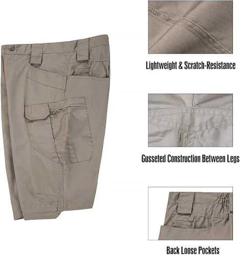 Vista 6 de AUTIWITUA Pantalones cortos cargo para hombre