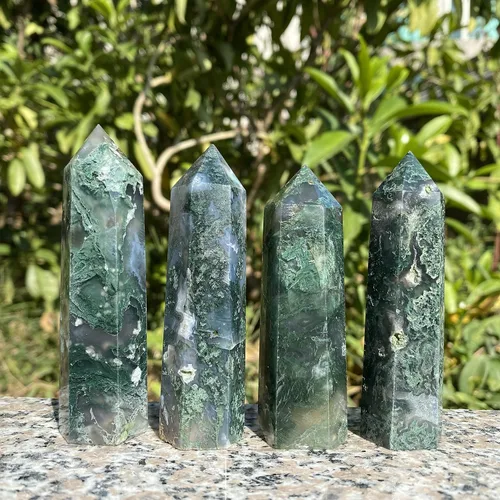 Vista 10 de Torre de amazonita natural, varita de punta de obelisco de cristal curativo y piedras, muestra mineral para meditación y decoración del hogar, 3-3.5