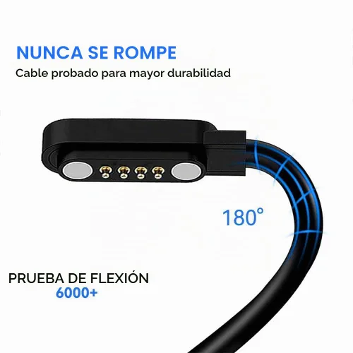 Vista 4 de Compatible con el cargador de reloj inteligente K52, Lamshaw 39.4 in, cable de carga USB magnético de repuesto, cable de carga compatible con LIGE