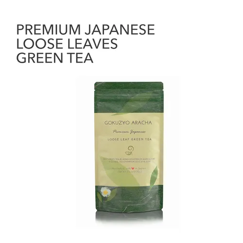 Vista 8 de Japanese Green Tea Co. Gokuzyo Aracha (3.53 oz) - Té verde japonés hoja suelta - Cerveza de hojas sueltas sin refinar de alto grado al vapor