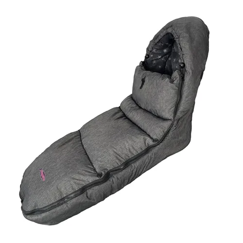 Vista 15 de Bolsa impermeable para cochecito de invierno para niños, ancho ajustable, antisuciedad, área de pies abierta, con capucha, todas las características