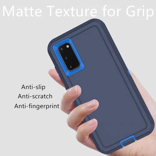 Vista 7 de Funda para Samsung Galaxy S20 (no para versión Plus), resistente funda protectora a prueba de polvo a prueba de golpes, protección contra caídas, 3