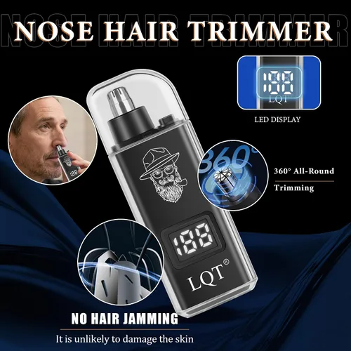 Vista 6 de Cortapelos para hombres profesionales, kits y juegos de recortadora de barba, recortadora de pelo inalámbrica para hombre, afeitadoras eléctricas