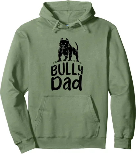 Vista 6 de American Bully Design for Dog Owner - Sudadera con capucha Bully Dad, Gris