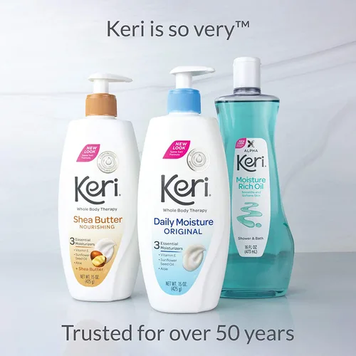 Vista 5 de Keri Aceite hidratante para ducha y baño, 16 onzas líquidas