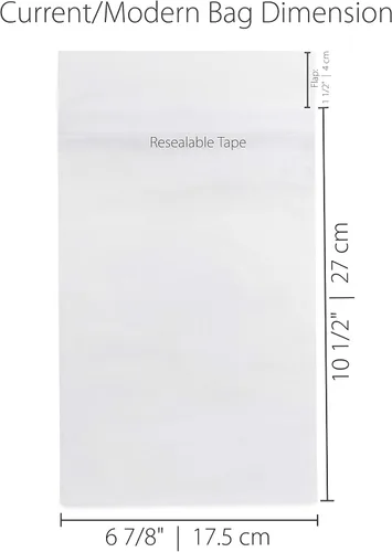 Vista 5 de TitanShield Bolsas de cómics resellables de tamaño actual/moderno (150 unidades)