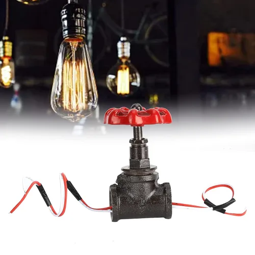 Vista 3 de Diydeg Interruptor de lámpara Steampunk, válvula de parada de 1/2 pulgada fácil de instalar, durabilidad para vintage para el hogar para lámpara