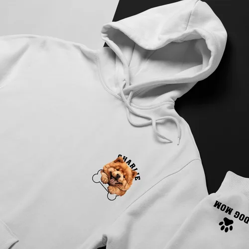 Vista 5 de Nazenti Sudadera con capucha para perro, camisa para perro, camisa para mamá, regalos para mamá para mujeres, suéter de perro para mujer, sudadera