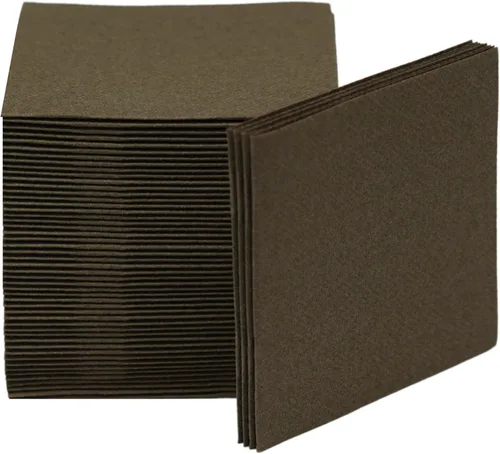Vista 17 de Servilletas de cóctel, paquete de 100 servilletas desechables de lino de lujo como Airlaid, suaves y absorbentes, servilletas de cóctel para cocina
