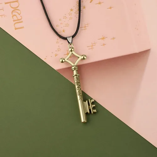 Vista 4 de Vancle Anime Aot Eren - Collar con colgante de llave de Ataque a Titán Alas de la Libertad