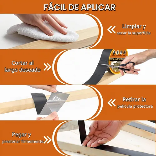 Vista 7 de Cinta de vigueta de cubierta de butilo 6" x 50' Paquete de 2