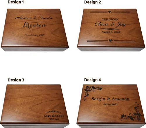Vista 4 de Wedding Gift Box for Couple, Wedding Keepsake Box, Wedding Memory Box Custom, Memory Box
