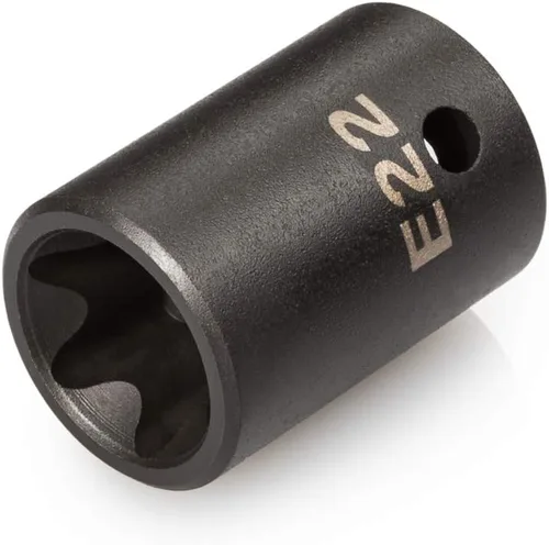 Vista 6 de TEKTON 1/2 pulgada Drive x E10 Zócalo de impacto de estrella externa poco profunda SID22410