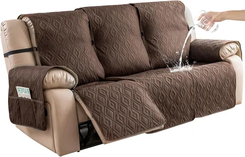 Vista 37 de Genina - Funda impermeable para sillón reclinable de dos plazas, funda antideslizante para sofá, funda para sofá reclinable de 2 plazas, funda