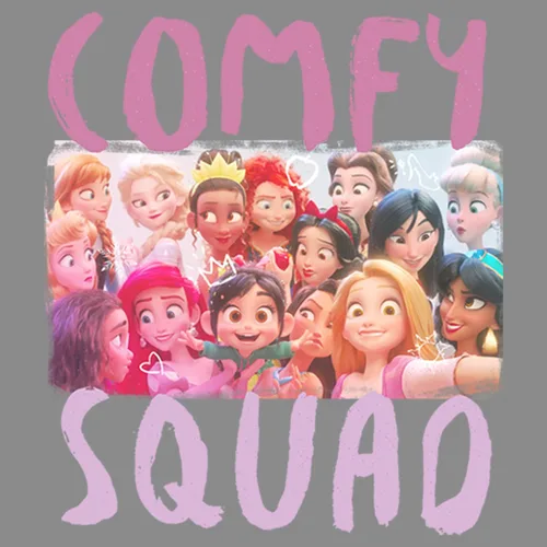 Vista 2 de Fifth Sun Disney Ralph Breaks The Internet Comfy Squad Selfie - Camiseta de punto de manga larga para mujer