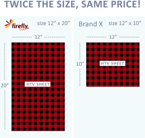 Vista 40 de Firefly Craft - Lámina de vinilo 3D de transferencia de calor, vinilo HTV grueso de 3 dimensiones, para planchar para usar con Cricut y Silhouette