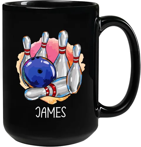 Vista 19 de Taza de café de fútbol americano con nombre personalizado, regalo de fútbol personalizado, porcelana negra 11oz y 15oz