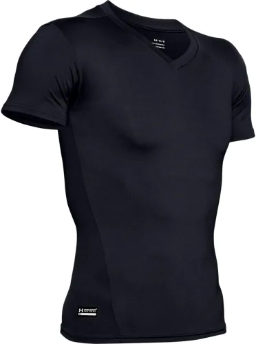 Vista 5 de Under Armour Camiseta de compresión táctica HeatGear, cuello en V para hombre