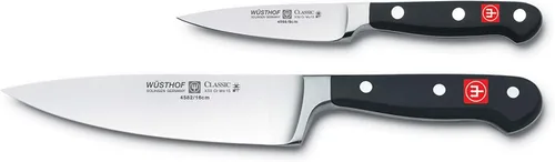 Vista 3 de Wusthof Classic - Juego de cuchillos de preparación de 2 piezas, grabado personalizado, personalizado