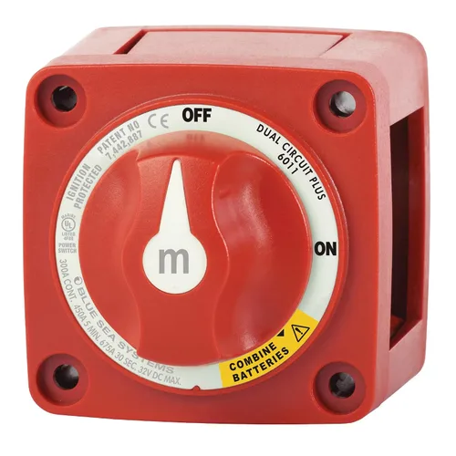 Vista 19 de Blue Sea Systems 6008200 Serie m-Series Mini Interruptor de batería Selector de 3 posiciones, negro