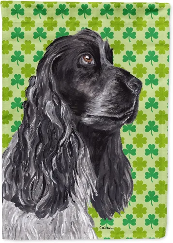 Vista 312 de Caroline's Treasures SS4442GF Affenpinscher Bandera de jardín con retrato de trébol del día de San Patricio para buzón, bandera decorativa