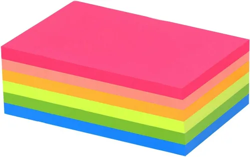 Vista 5 de Vanpad Notas adhesivas de 4 x 6 pulgadas brillantes Stickies Coloridos Super Sticking Power Memo Pads Adhesivo Fuerte 6 blocs / Paquete de 48