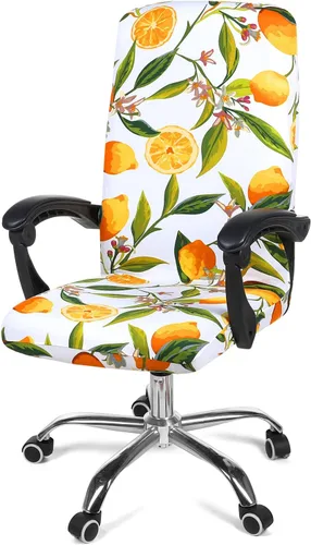 Vista 40 de Smiry fundas elásticas estampadas para silla de oficina de computadora, fundas universales para sillas giratorias de escritorio, extraíbles