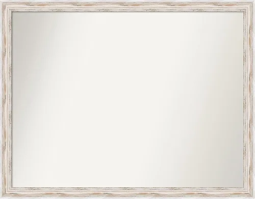 Vista 127 de Amanti Art Espejo personalizado, espejo de baño estrecho Alexandria White Wash, espejo de pared o espejo de tocador de baño sobre el fregadero