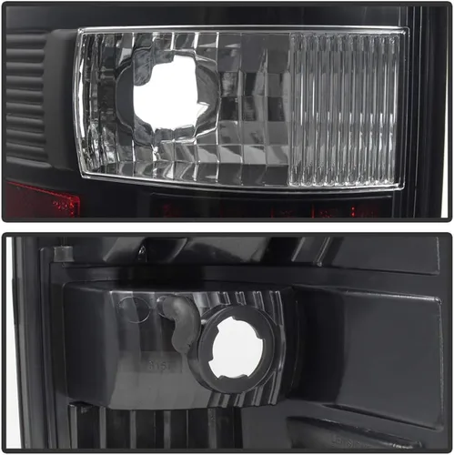 Vista 4 de AKKON - Para Ford F150 F-150 Camioneta Pickup Styleside Modelo 2004-2008, Faros Traseros LED Negros, Lámparas de Reemplazo de Freno