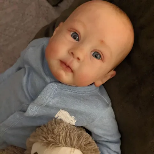 Vista 2 de iCradle Muñecas Reborn de vinilo de silicona realistas para niños pequeños, de vinilo de 23 pulgadas, juguetes realistas para bebés recién nacidos