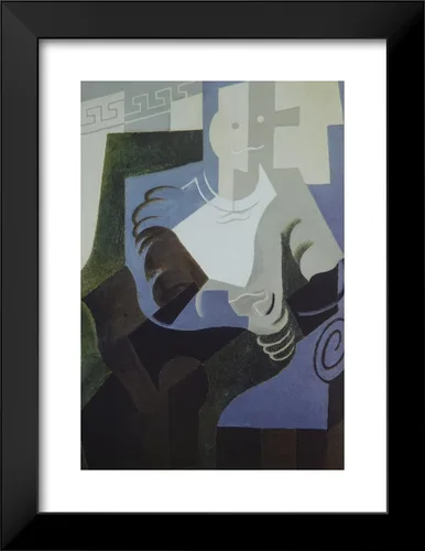 Vista 2 de ArtDirect Gris, Juan 19x24 Black Modern Framed Art Print Titled: Herlequin III Black Modern Wood Frame
