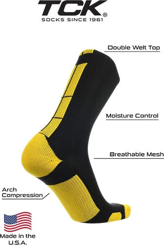 Vista 3 de TCK Sports Baseline 3.0 Multisport Elite Performance Crew - Calcetines deportivos