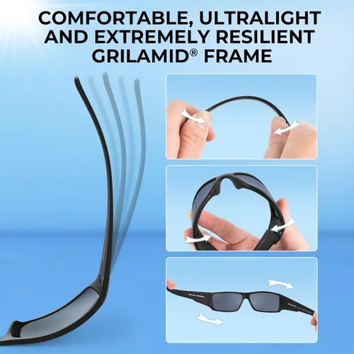 Vista 6 de KastKing Iditarod - Gafas de sol deportivas polarizadas para hombres y mujeres, ideales para conducir, pescar, ciclismo y correr, protección UV