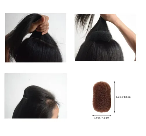 Vista 2 de Insertos de clip para el cabello, 2 piezas de herramientas de estilo de cabello, pinzas para el cabello, insertos de volumen para mujeres y niñas