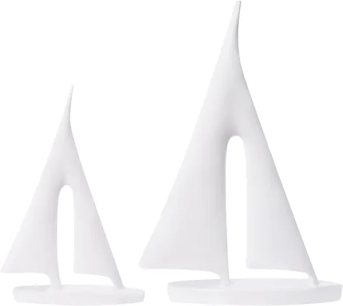 Vista 10 de Saysmile Esculturas modernas para decoración del hogar, adorno de decoración de velero, decoración de estatua de barco, esculturas artísticas
