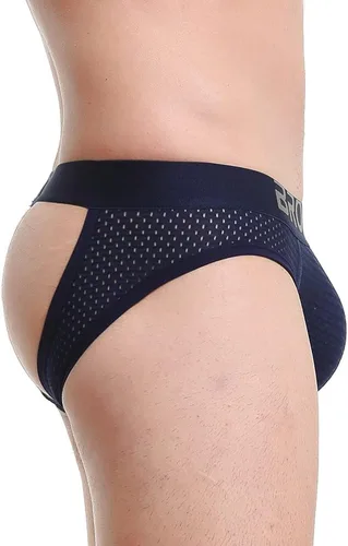 Vista 7 de Bolsa acolchada de malla para hombre Athelic Supporters Transpirable Jockstrap Cintura elástica de tiro bajo
